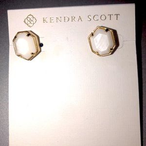 Kendra Scott white stud earrings